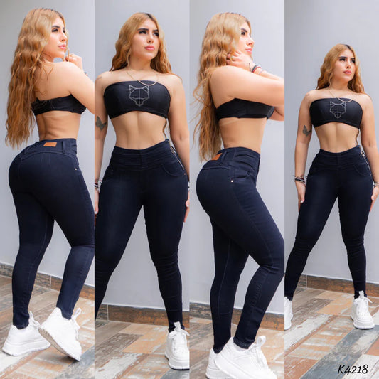 JEANS STRECH CONTROL ABDOMEN CLASICO K4218♥️ENVIO GRATIS ♥️